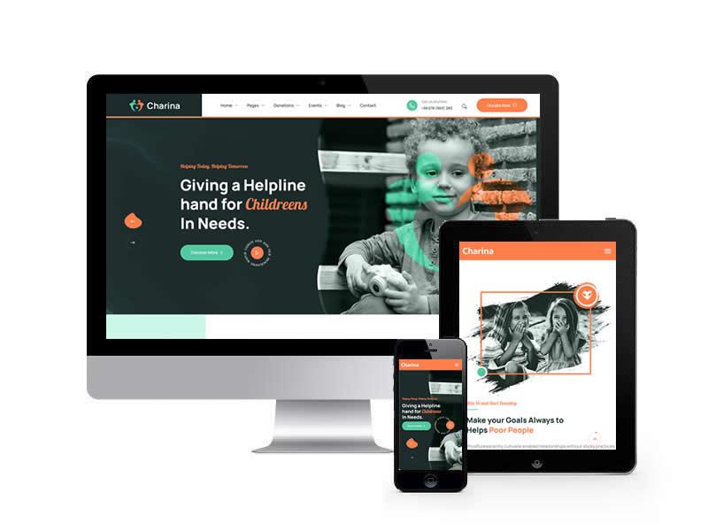 公益慈善類網(wǎng)站HTML靜態(tài)模板